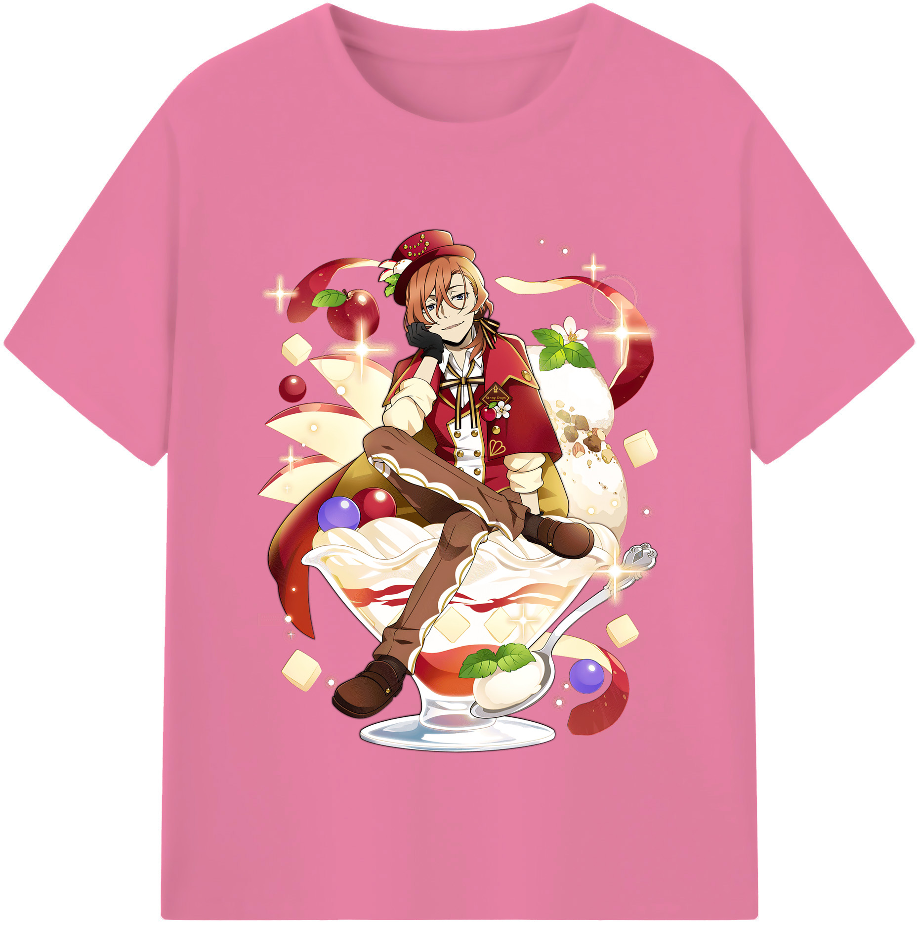 （画像用） 文豪ストレイドッグス Bungo Stray Dogs 綿100％半袖Tシャツ（フロントプリント）